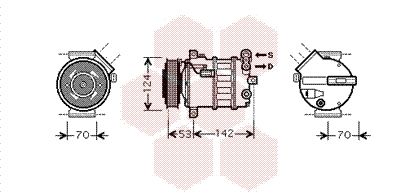 VAN WEZEL Kompressori, ilmastointilaite 4700K063